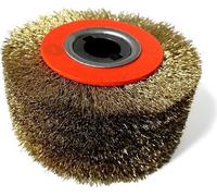 Brosse métallique pour le vieillissement du bois 100x48x19mm en fil de laiton ondulé