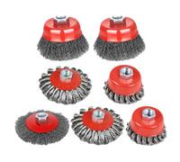 Brosse Métallique Pour Meuleuse 7 Pièces de Brosses à Fil en Forme de Coupe