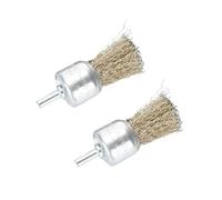 Brosse Metallique Pour Perceuse Foret à brosse métallique, 2 pièces, roue en laiton, polissage, nettoyage, meulage, outil rotatif for l'élimination de la rouille du métal(6x20mm)