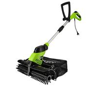 Brosse motorisée nettoyage gazon synthétique - 300W - largeur de travail 44cm - Balai pour Gazon Artificiel - Sac collecteur 10L