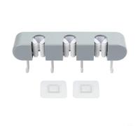 Brosse murale pour outils de nettoyage sans perforation et balayeuse | Crochet pour serpillère et balai, cuisine, buanderie, porte de salle de bain, étagère arrière, cintre en plastique robuste