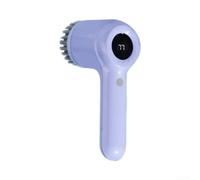 Brosse Nettoyage Électrique ABS Étanche IPX7 Rechargeable(Light Purple 5 Brush Heads)