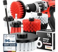Brosse Nettoyage perceuse sans Fil [Poils Souples et durs] | Nettoie Vite Voiture, Tissus, Jantes, Salle de Bain - Kit Brosse Nettoyage Voiture - Drill Brush