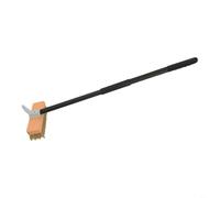 Brosse Nettoyage Pizza 80cm Manche Aluminium Détachable | Poils en laiton dur, racloir acier intégré, élimine cendres et croûtes, manche 80cm, pour idéal four extérieur