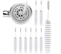 Brosse Nettoyante pour Pommeau Douche Lot de 10 Pièces Débouche-Buses