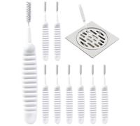 Brosse Nettoyante pour Pommeau Douche Lot de 10 Pièces Débouche-Buses