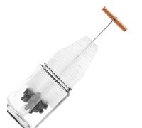 Brosse nettoyeur de bouteilles Tête éponge réutilisable multi-usages | Brosse à verres à manche long pour biberons, vin, cuisine, évier et vaisselle