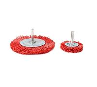 Brosse Nylon Abrasif Assortiment Grains, 5pcs Set Coupe Nylon Pinceau Brosse de roue métallique Abrasive for la perceuse à outils rotatifs Polissage du bois ébavurage 6mm Shankan