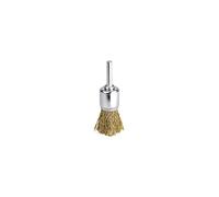 Brosse pinceau fils acier laitonné ondulés SCID - Diamètre 15 mm