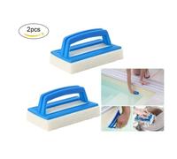Brosse Piscine - - Brosse Éponge Ligne d'eau - Plastique + Éponge - Blanc