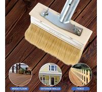 Brosse plate avec manche télescopique - 170 cm - multifonctionnelle