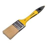 Brosse plate bi-matériau SAVY pour peintures brillantes et vernis 40 mm Blond (fibres)