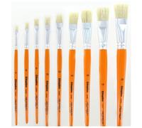 Brosse plate cléopâtre nº6 soie de porc bois fsc vernis protecteur