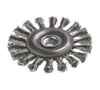 Brosse plate pour métaux,. filetage M 14 mm