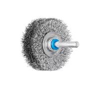 Brosse plate RBU 5015/6 INOX 0,20 D. 50 mm 6 mm épaisseur de fil 0,2 mm VA 15 mm 15000 min-¹ Vitesse de rotation maxi. 15000 min-¹ PFERD