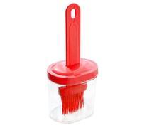brosse pour bouteille d'huile en Silicone, avec couvercle, résistant aux hautes températures, outil de cuisson pour Barbecue domestique