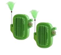 Brosse pour Chat Auto-Toilettage avec boule d'à chat et accessoires de | Lot de 2 grattoirs faciaux pour félin pour chatons et chats, anti-perte de poils, anti-griffades portes meubles,