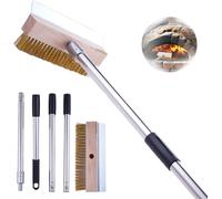 Brosse pour four à pizza avec grattoir, 160 cm, fil de cuivre amovible