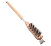 Brosse pour four à pizza avec grattoir en pierre, de 62 cm, pour le nettoyage des fours et des grills
