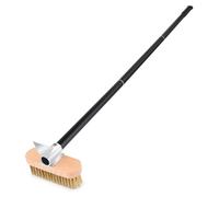 Brosse pour four à pizza - Avec grattoir - Poils en laiton - 89 cm ou 129 cm - Brosse de nettoyage barbecue