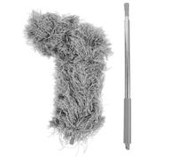 Brosse pour Gazon Synthétique et Brosse de Gouttière Télescopique | Nettoyeur Toiture à Manche Extensible 2,5m, Tête Pliable, Plastique Métal Fibre, Entretien du Toit