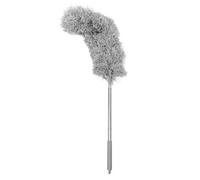 Brosse pour Gazon Synthétique Télescopique pour Nettoyage 2,5 M | Brosse de Nettoyage de Gouttière, Outil de Nettoyage de Gouttières Depuis le Sol, Manche Métallique, Tête Flexible