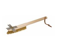 Brosse pour grille de barbecue avec grattoir