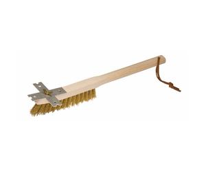 Brosse pour grille de barbecue avec grattoir