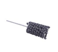 Brosse pour outil de rodage de cylindres Brosse à billes en Nylon et carbure de silicium, grain 120, cylindre de frein, finition d'ébavurage, lissage Flexible, hachures croisées(1.37in (35mm))