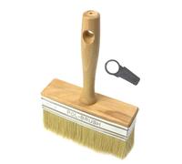 Brosse pour papier peint - Dimensions : 40 x 140 mm, Bois naturel, Natural Bristle Hair, 30x130