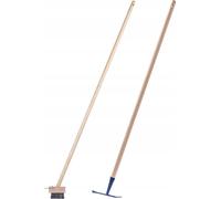 Brosse pour pavés et grattoir pour joints - Kit de nettoyage - Pour pavés et joints - Désherbant et anti-mousse - Terrasse et allée