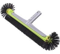 Brosse pour piscine, ronde, de 45 cm, avec un support en aluminium et des poils résistants