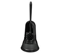 Brosse pour toilettes, base ventilée, nettoyage efficace, noir