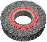 Brosse ronde 250 mm, alésage 100 mm, épaisseur de fil 0,5 mm, fil d'acier sans rondelles d'axe, 3600 tr/min