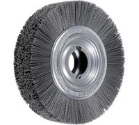 Brosse ronde d'ébavurage Lessmann micro-abrasive 1,1 mm, SiC 120, ⌀ de la brosse x largeur de garnissage : 250 x 60 mm