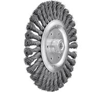 Brosse ronde Lessmann fil d'acier 0,50 mm, brossage-⌀xperçage-⌀ / filetage : 178XM14 mm