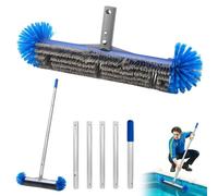 Brosse ronde pour piscine, avec tige démontable, pour un nettoyage efficace