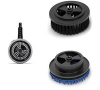 Brosse rotative avec fixation universelle, compatible avec les modèles K 2 à K 7, 2 embouts interchangeables, pour la maison et le jardin ainsi que pour la voiture et la moto