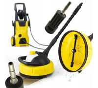 Brosse rotative pour le nettoyage des terrasses, avec doseur intégré