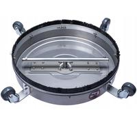 Brosse rotative T-Racer 61 INOX – 24" en acier inoxydable | 2 buses, raccord EASY!Lock | Pour nettoyeurs haute pression Kärcher HD et HDS