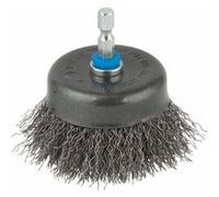 Wolfcraft Brosse soucoupe acier diamètre 75mm Wolfcraft Diam. tige 1/4 pouce (6,3 mm) 2108000 1 pc(s)