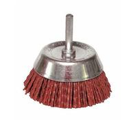 Brosse soucoupe nylon sur tige 6 mm - diamètre 75 mm BRICOZOR