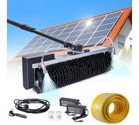 Brosse Télescopique pour Nettoyage de Panneaux Solaires,Kit de Lavage de Panneaux Photovoltaïques électriques de 3,5M/5,5M/7,5M,Rotation Automatique à 360°,Kit Perche D'alimentation en Eau,7.5M/25Ft