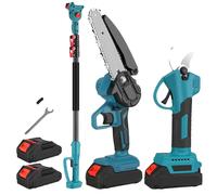 Brosse télescopique, tronçonneuse électrique, taille-haie, 2 batteries