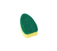 Brosse tête d'éponge rechange bâton vaisselle 4 pièces pour le nettoyage cuisine - vert