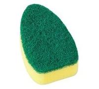 Brosse tête d'éponge rechange bâton vaisselle 4 pièces pour le nettoyage cuisine - vert Vert G