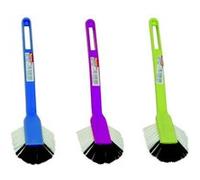 Brosse vaisselle - 1/2 tête - nylon PP-blanc - assortis