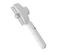 Brosse Vapeur pour Toilettage des Chats | Brosse à Vapeur Féline contre la Chute de Poils - Péigne Anti-Dérapant avec Lumière, Éliminateur de Poils USB Rechargeable pour Nœuds et Sous-Poil des