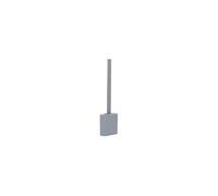 Brosse WC Adhésive "Silicone" 36cm Gris
