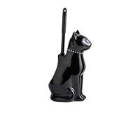 Brosse WC autoportante et support pour salle de bain Toilettes de nettoyage Brosses de nettoyage en céramique pour chat Base Bol Nettoyant salle de bain Nettoyage en céramique Chats